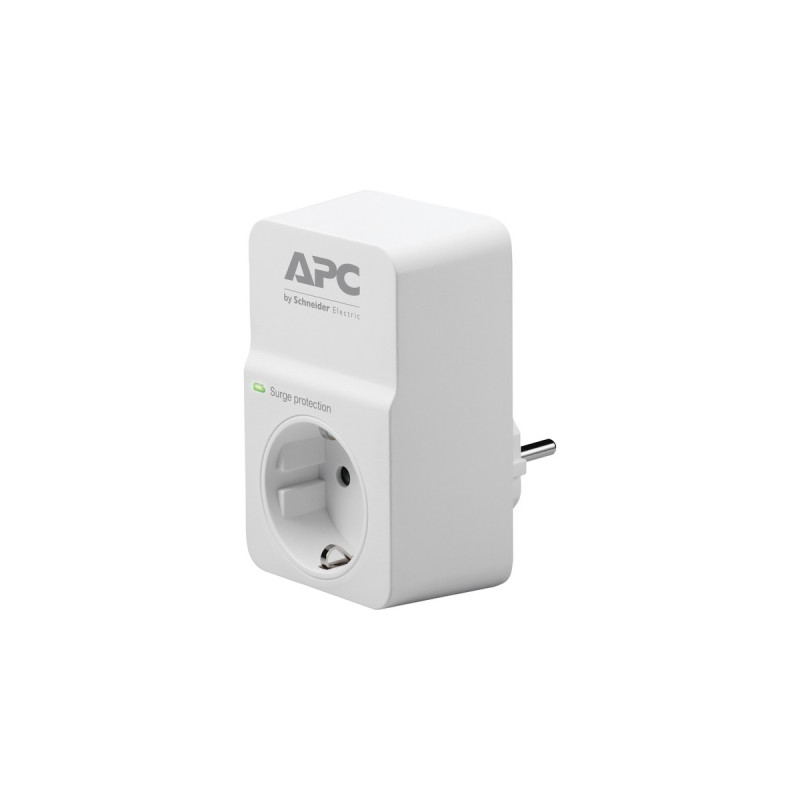 APC Essential SurgeArrest PM1W-GR, Überspannungsschutz(weiß, mit Netzfilter)