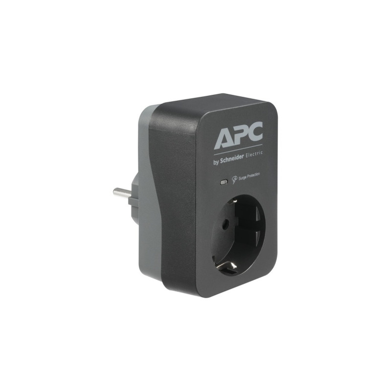 APC Essential SurgeArrest PME1WB-GR, Überspannungsschutz(schwarz, mit Netzfilter)