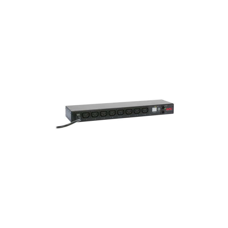 APC Rack PDU, mit Schaltfunktion, 1 HE, 12 A/208 V, 10 A/230 V, (8) C13, Verteiler(schwarz, AP7920B)