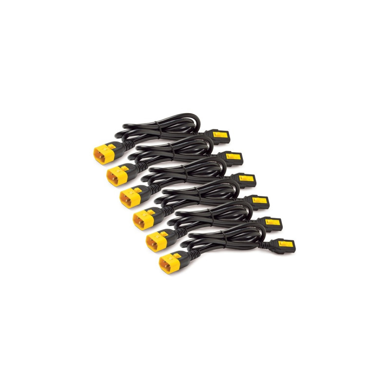 APC Stromkabel-Set, verriegelbar, C13 auf C14(schwarz, 6 Stück)