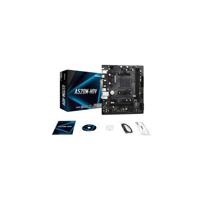 ASRock A520M-HDV, Mainboard