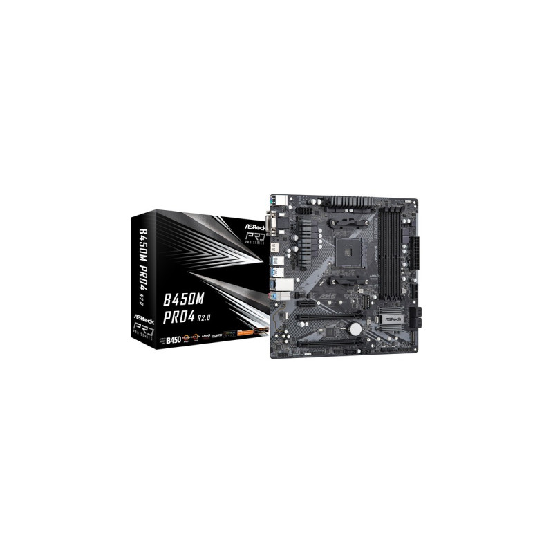 ASRock B450M Pro4 R2.0, Mainboard