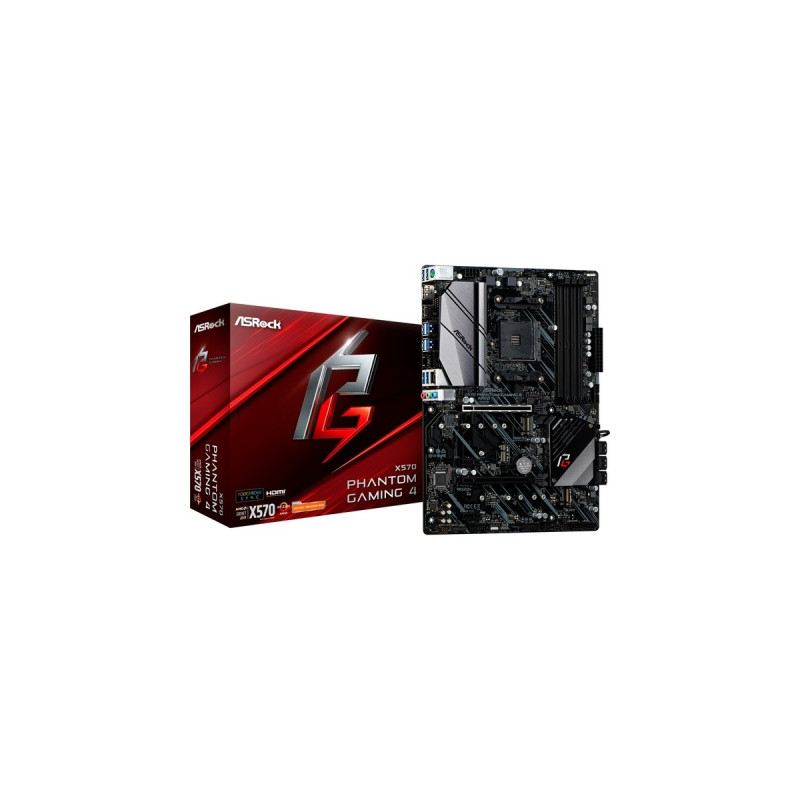ASRock X570 PHANTOM GAMING 4, Mainboard(schwarz, Outlet)