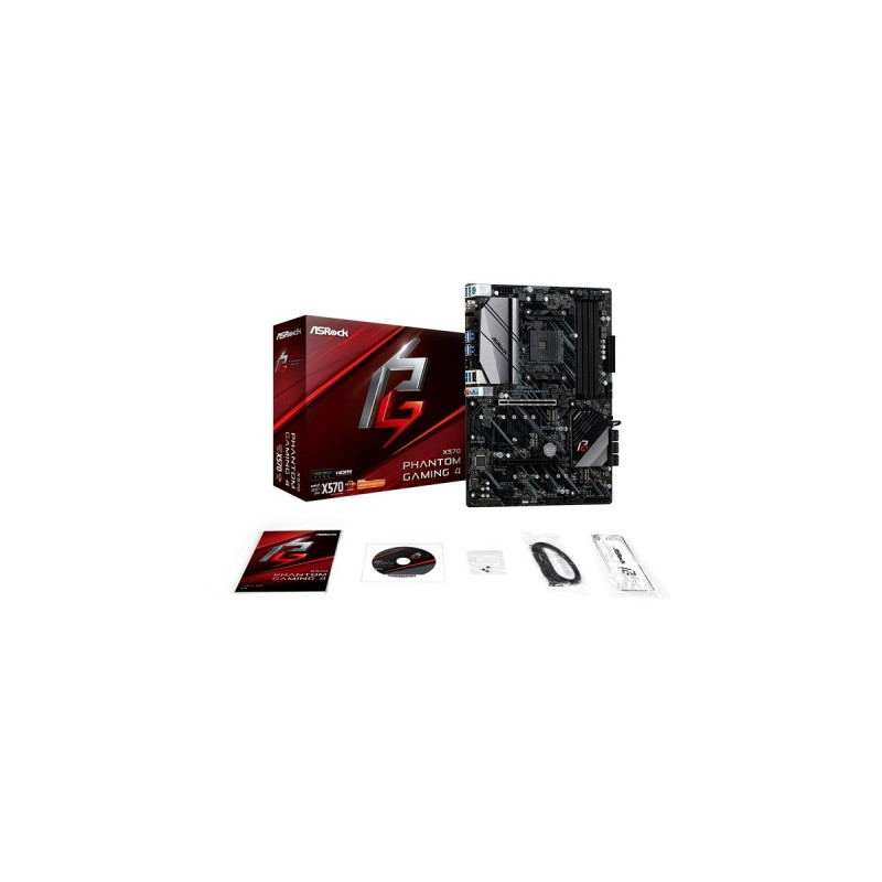 ASRock X570 PHANTOM GAMING 4, Mainboard(schwarz, Outlet)