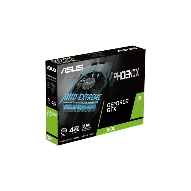 ASUS GeForce GTX 1630 PH EVO, Grafikkarte(1x DisplayPort, 1x HDMI, 1x DVI-D)