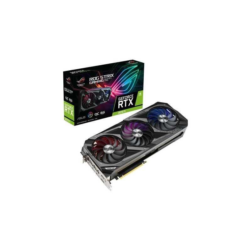 ASUS GeForce RTX 3070 Ti ROG-STRIX GAMING OC LHR, Grafikkarte(Lite Hash Rate, 3x DisplayPort, 2x HDMI, Outlet)