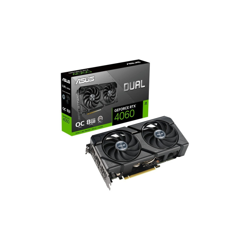 ASUS GeForce RTX 4060 DUAL OC EVO, Grafikkarte(DLSS 3, 3x DisplayPort, 1x HDMI 2.1)