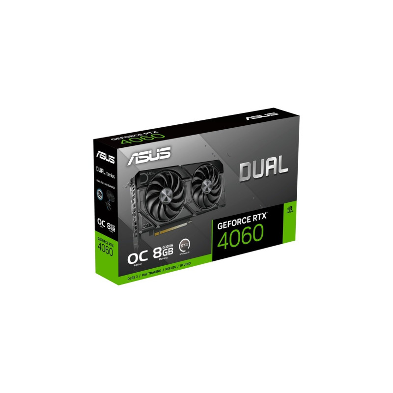 ASUS GeForce RTX 4060 DUAL OC EVO, Grafikkarte(DLSS 3, 3x DisplayPort, 1x HDMI 2.1)