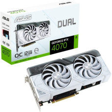 ASUS GeForce RTX 4070 DUAL OC WHITE, Grafikkarte(DLSS 3, 3x DisplayPort, 1x HDMI 2.1)