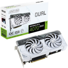 ASUS GeForce RTX 4070 SUPER DUAL OC WHITE, Grafikkarte(weiß, DLSS 3, 3x DisplayPort, 1x HDMI 2.1)