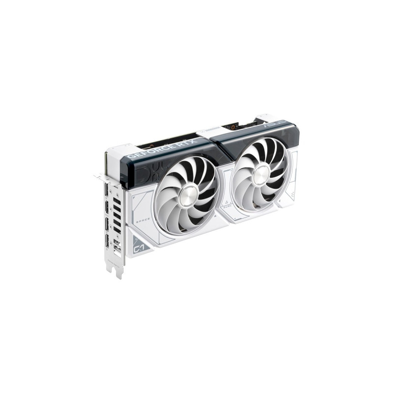 ASUS GeForce RTX 4070 SUPER DUAL OC WHITE, Grafikkarte(weiß, DLSS 3, 3x DisplayPort, 1x HDMI 2.1)