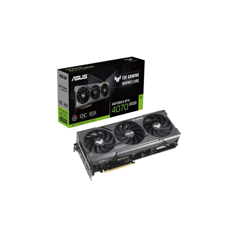 ASUS GeForce RTX 4070 SUPER TUF GAMING OC, Grafikkarte(DLSS 3, 3x DisplayPort, 1x HDMI 2.1)