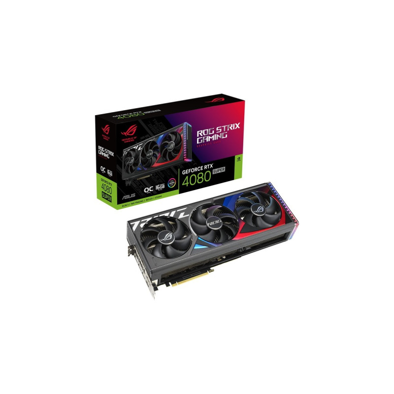 ASUS GeForce RTX 4080 SUPER ROG STRIX OC, Grafikkarte(DLSS 3, 3x DisplayPort, 2x HDMI 2.1)