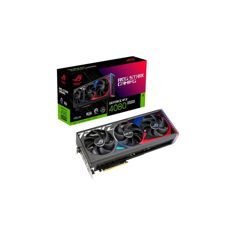 ASUS GeForce RTX 4080 SUPER ROG STRIX, Grafikkarte(DLSS 3, 3x DisplayPort, 2x HDMI 2.1)