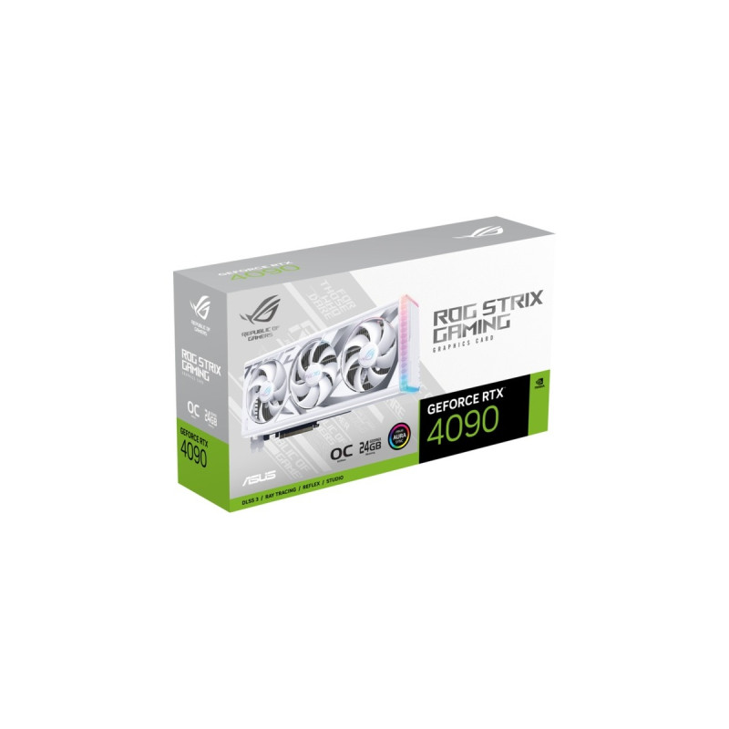 ASUS GeForce RTX 4090 ROG STRIX GAMING OC WHITE, Grafikkarte(DLSS 3, 3x DisplayPort, 2x HDMI 2.1)