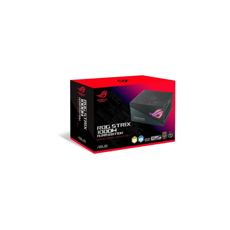 ASUS ROG STRIX 1000W Gold Aura Edition, PC-Netzteil(schwarz, 5x PCIe, Kabel-Management, 1000 Watt)