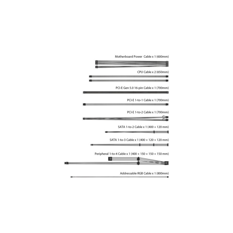 ASUS ROG STRIX 850W Gold Aura Edition, PC-Netzteil(schwarz, 4x PCIe, Kabel-Management, 850 Watt)