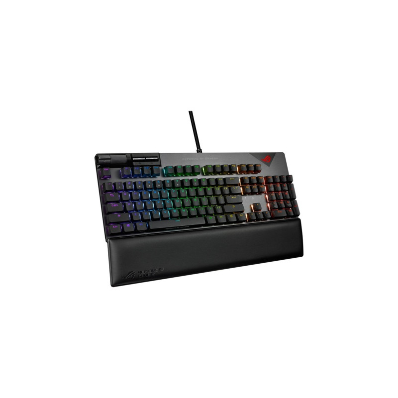 ASUS ROG Strix Flare II, Gaming-Tastatur(schwarz, DE-Layout, ROG NX Red)