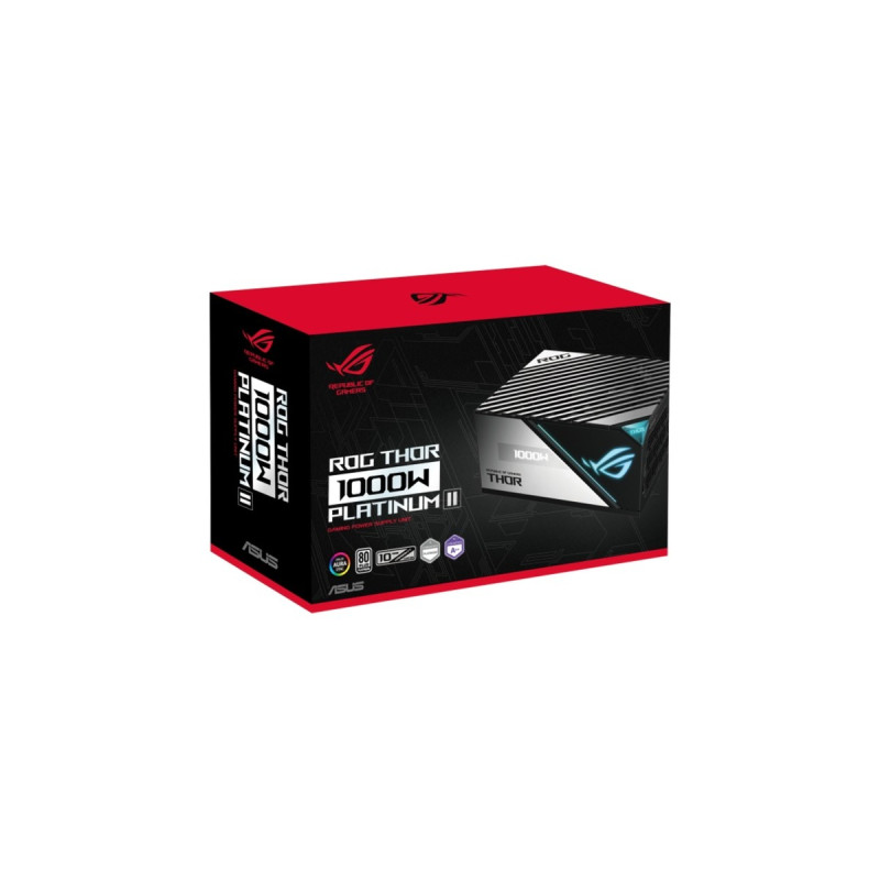 ASUS ROG-THOR-1000P2-GAMING 1000W, PC-Netzteil(schwarz, mit Aura-Sync und einem OLED-Display, 1000 Watt)