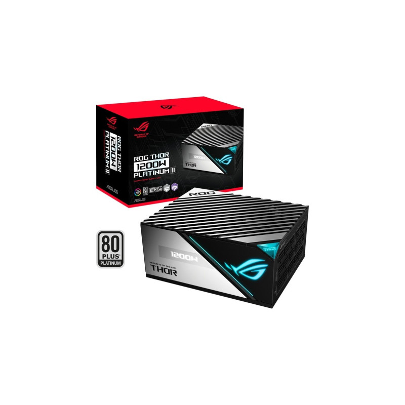 ASUS ROG THOR 1200P2 GAMING 1200W, PC-Netzteil(schwarz, mit Aura-Sync und einem OLED-Display, 1200 Watt)