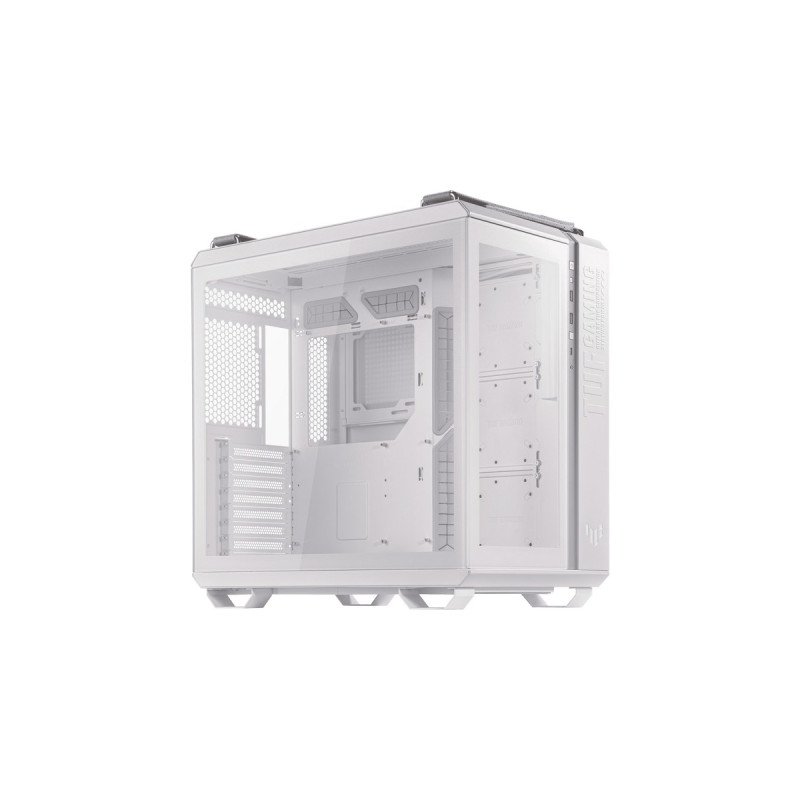 ASUS TUF Gaming GT502 White Edition, Tower-Gehäuse(weiß, Tempered Glass)