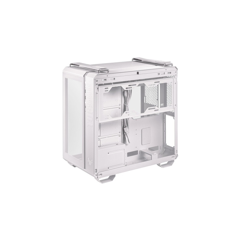 ASUS TUF Gaming GT502 White Edition, Tower-Gehäuse(weiß, Tempered Glass)