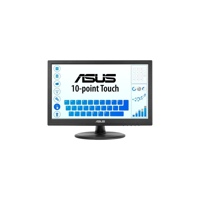 ASUS VT168HR, LED-Monitor(40 cm (16 Zoll), schwarz, WXGA, TN, HDMI, VGA)