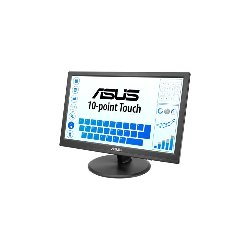 ASUS VT168HR, LED-Monitor(40 cm (16 Zoll), schwarz, WXGA, TN, HDMI, VGA)