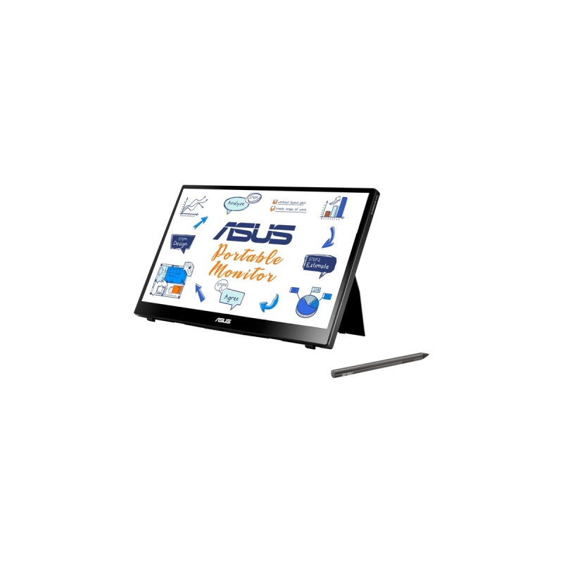 ASUS ZenScreen MB14AHD, LED-Monitor(36 cm (14 Zoll), schwarz, FullHD, IPS, Touchscreen)