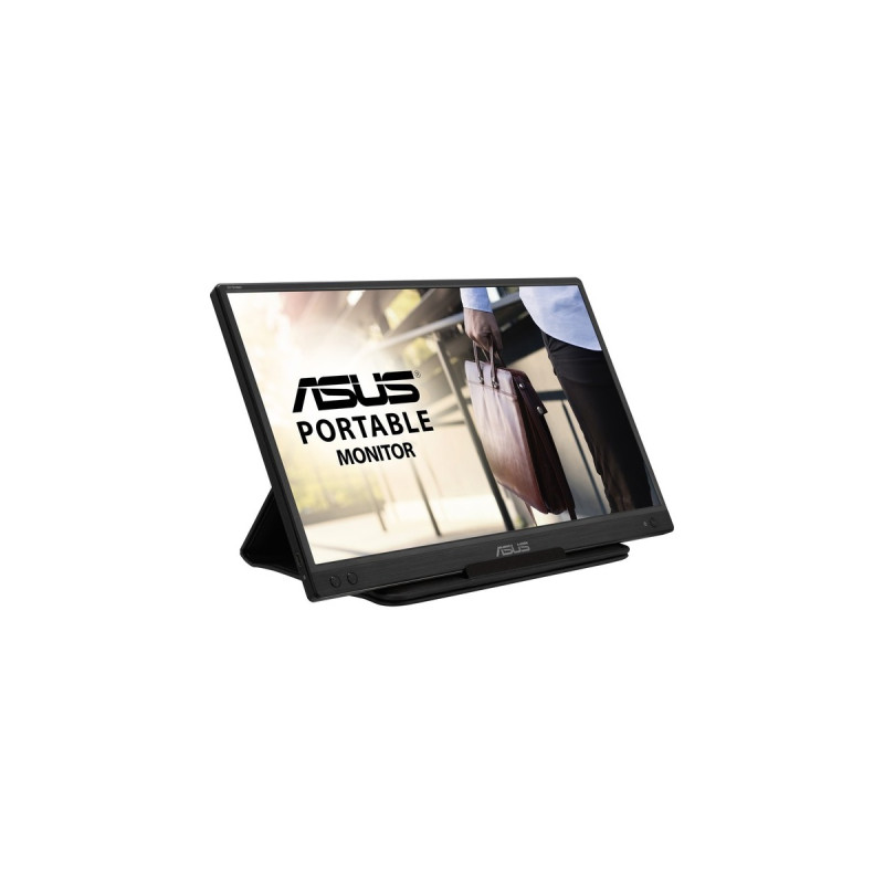 ASUS ZenScreen MB166C, LED-Monitor(40 cm (16 Zoll), schwarz, FullHD, IPS, USB-C, Pivot)