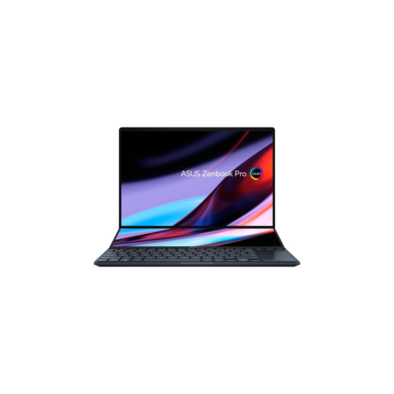 ASUS Zenbook Pro 14 Duo OLED (UX8402ZE-M3150W), Notebook(schwarz, Windows 11 Home 64-Bit, 36.8 cm (14.5 Zoll) & 120 Hz Display, 2 TB SSD)