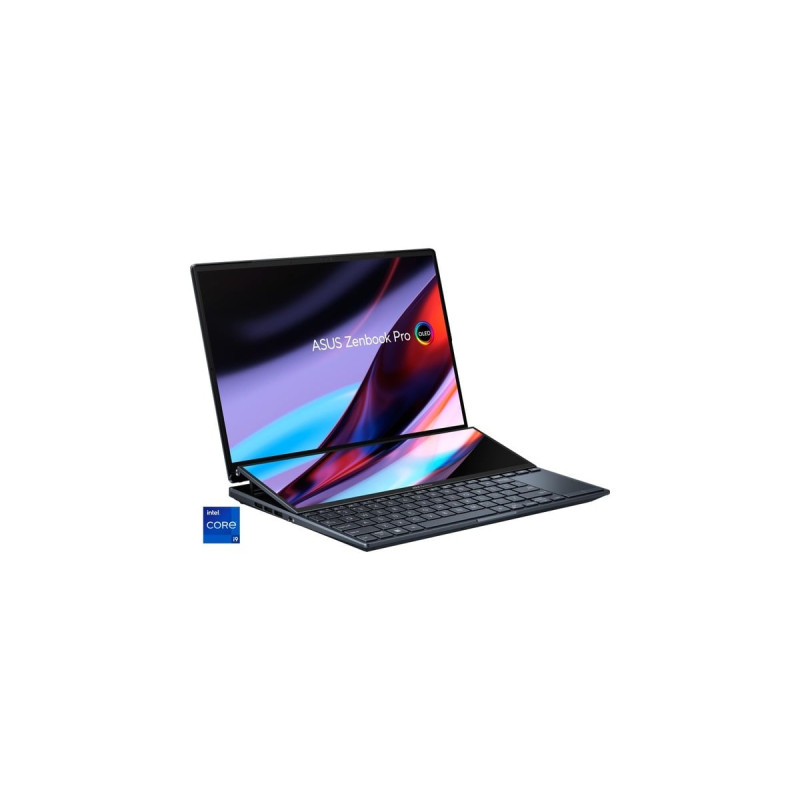 ASUS Zenbook Pro 14 Duo OLED (UX8402ZE-M3150W), Notebook(schwarz, Windows 11 Home 64-Bit, 36.8 cm (14.5 Zoll) & 120 Hz Display, 2 TB SSD, Outlet)
