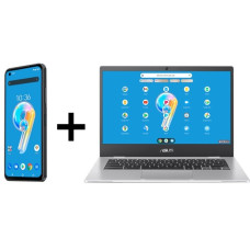 ASUS Zenfone 9 128GB inkl. Chromebook Bundle, Handy(Midnight Black, Android 12)