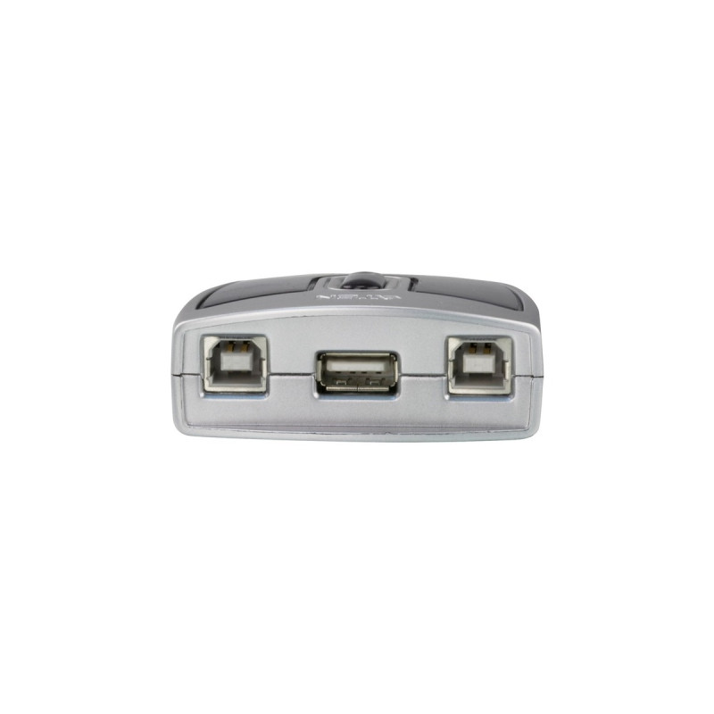 ATEN 2-Port USB 2.0 Peripheral Switch US-221A, USB-Hub(silber/schwarz, ein USB-Gerät an 2 PCs)