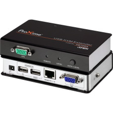 ATEN CE700A, KVM-Switch(schwarz/silber)