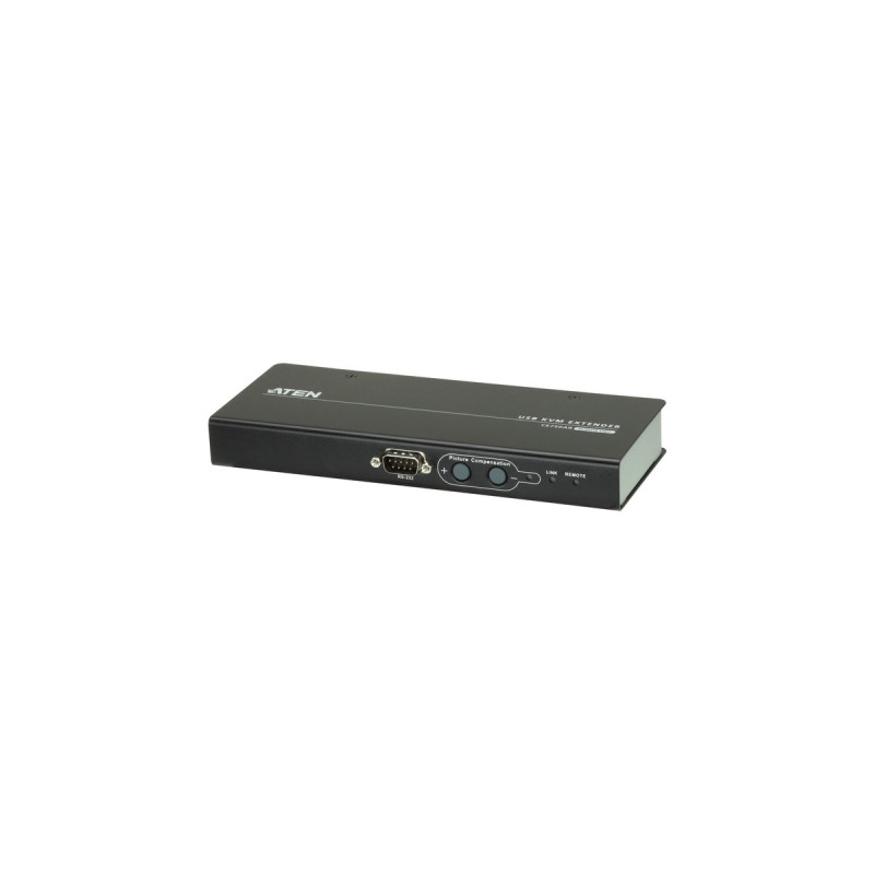 ATEN CE750A USB VGA/Audio Cat 5 KVM Extender, DisplayPort-Verlängerung(schwarz/silber)