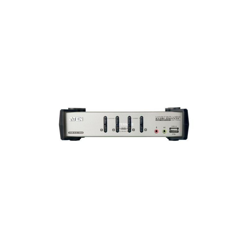 ATEN CS1734B, KVM-Switch(silber/schwarz, 4-Port, Sound)