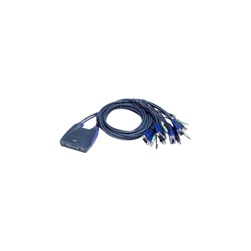 ATEN CS64US, KVM-Switch(blau)