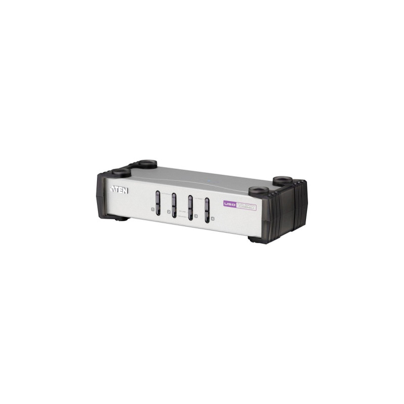 ATEN CS84U, KVM-Switch(silber, 4-Port)