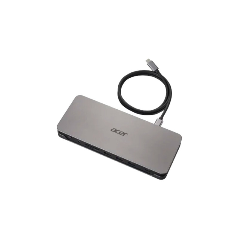 Acer USB Type-C Gen1 Dock - EU Netzkabel, Dockingstation(grau, HDMI, DisplayPort, USB, LAN)