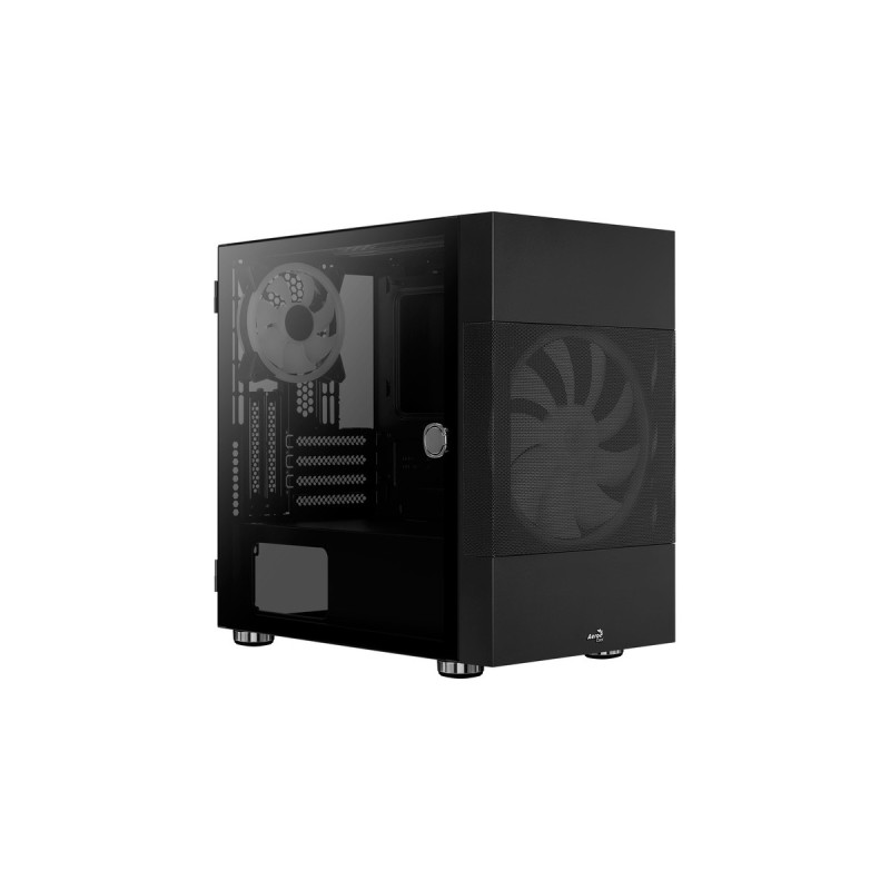 Aerocool Atomic v2, Tower-Gehäuse(schwarz, Tempered Glass, Version inkl. GPU-Bracket)
