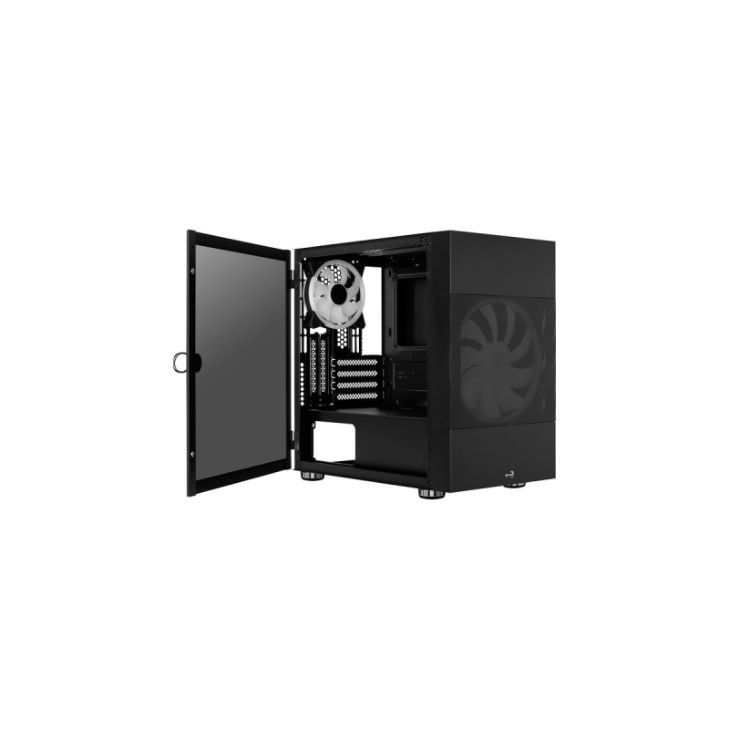 Aerocool Atomic v2, Tower-Gehäuse(schwarz, Tempered Glass, Version inkl. GPU-Bracket)