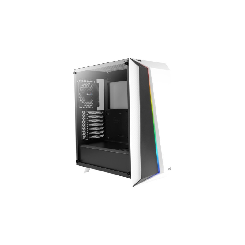 Aerocool Cylon Pro, Tower-Gehäuse(weiß/schwarz, Tempered Glass)
