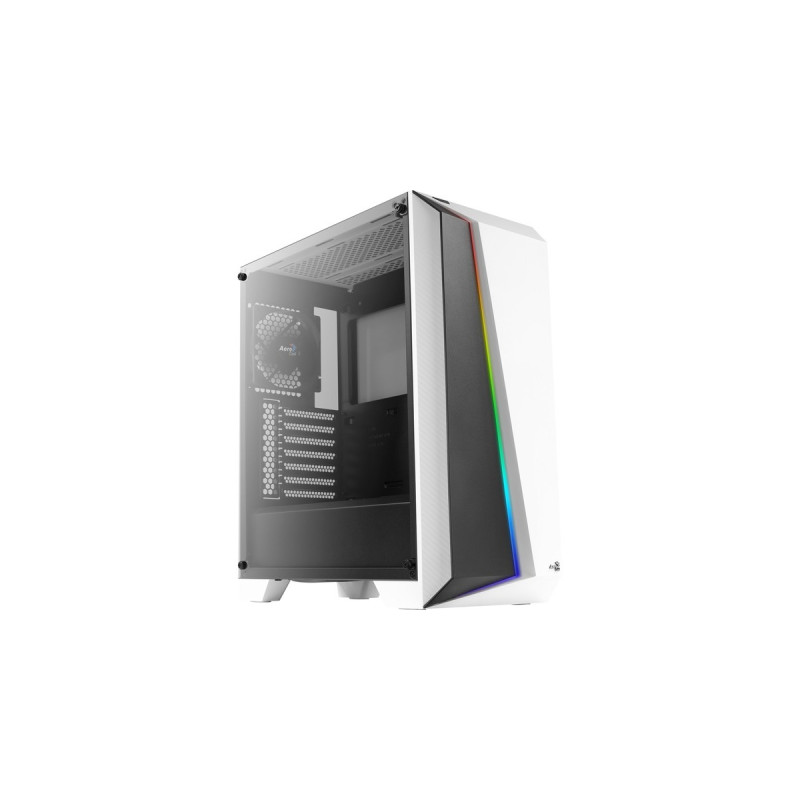 Aerocool Cylon Pro, Tower-Gehäuse(weiß/schwarz, Tempered Glass)