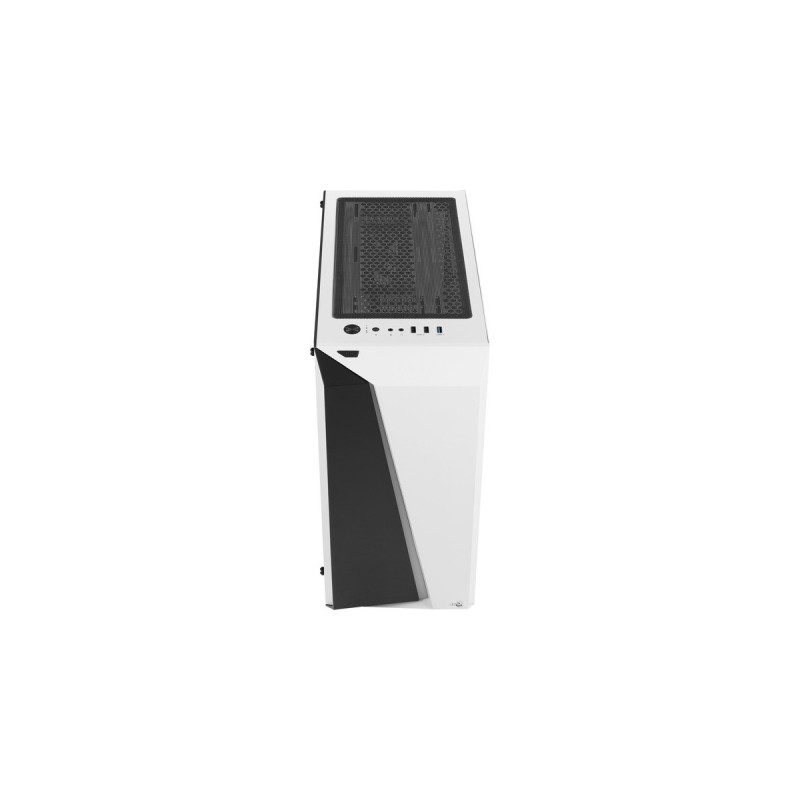 Aerocool Cylon Pro, Tower-Gehäuse(weiß/schwarz, Tempered Glass)