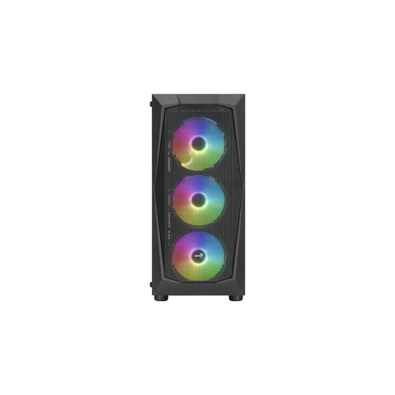 Aerocool Falcon G-BK-v2, Tower-Gehäuse(schwarz, Tempered Glass, Outlet)