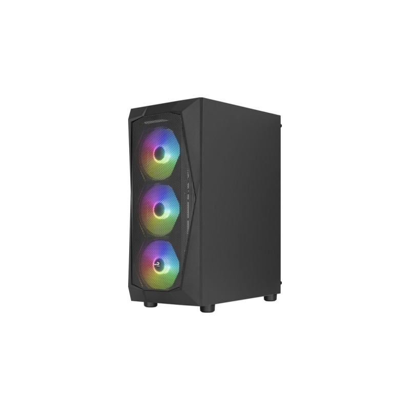 Aerocool Falcon G-BK-v2, Tower-Gehäuse(schwarz, Tempered Glass, Outlet)