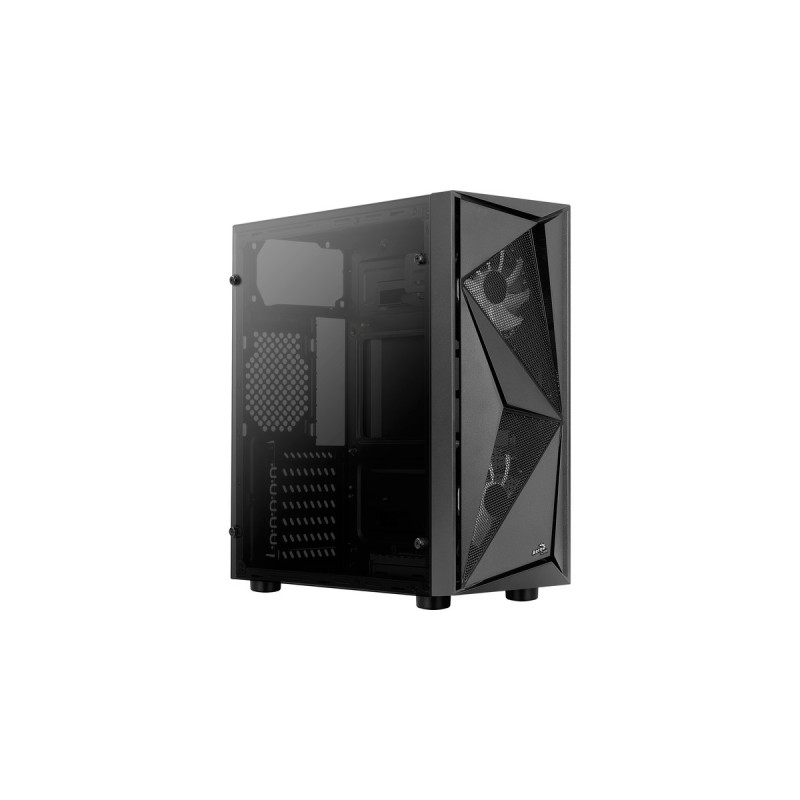 Aerocool Glider TG, Tower-Gehäuse(schwarz, Tempered Glass)
