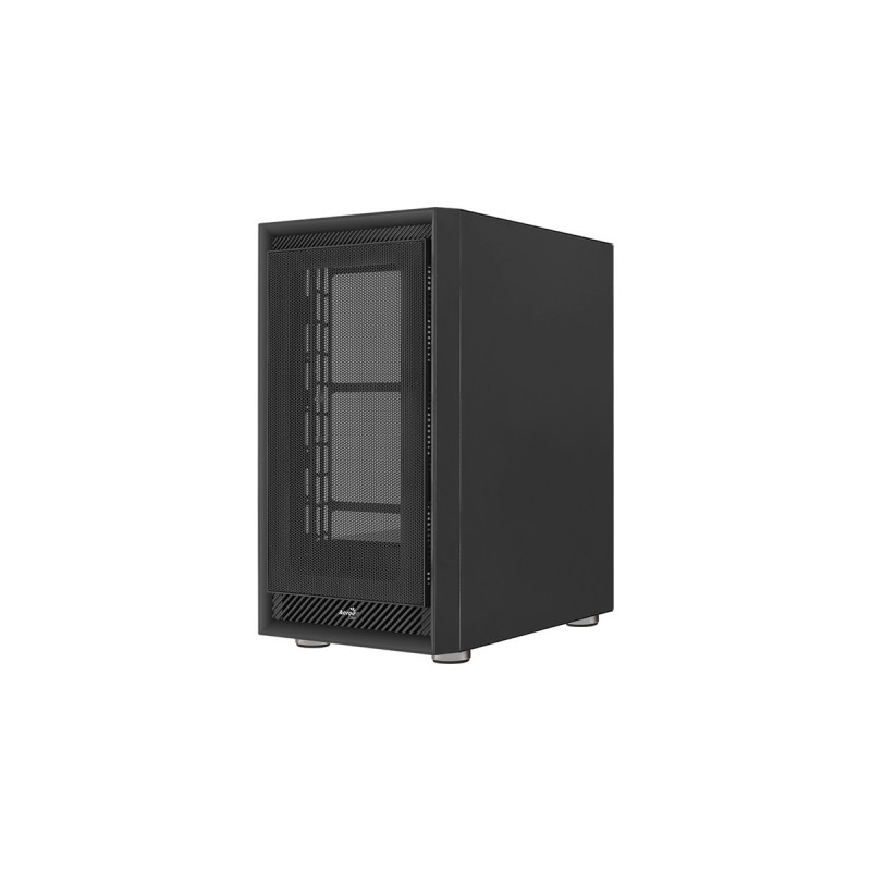 Aerocool Graphite-G-BK-v1, Tower-Gehäuse(schwarz, Seitenteil aus gehärtetem Glas)