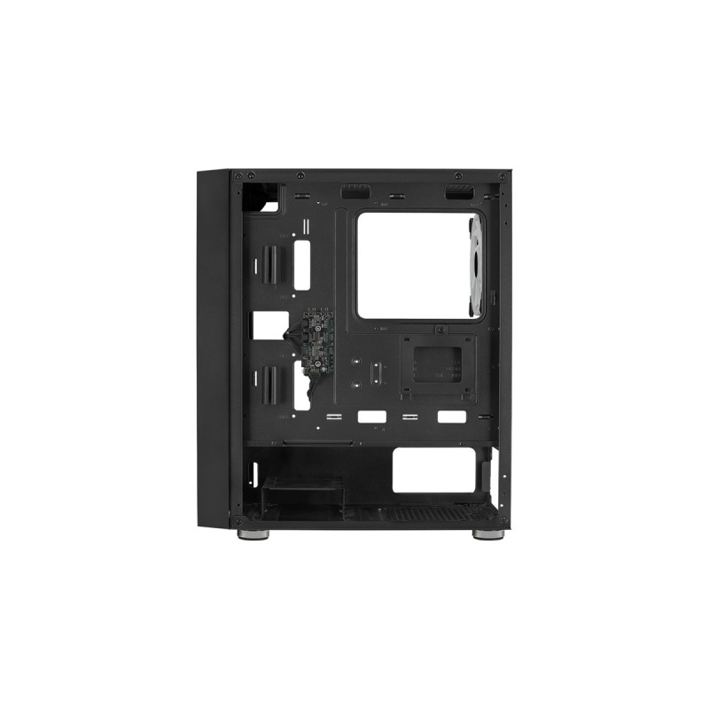 Aerocool Graphite-G-BK-v1, Tower-Gehäuse(schwarz, Seitenteil aus gehärtetem Glas)